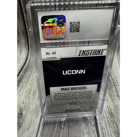 2024-25 Panini Instant NIL Paige Bueckers #49 Panini Instant 1st PR #/3607 CGC 9 - Picture 10 of 10